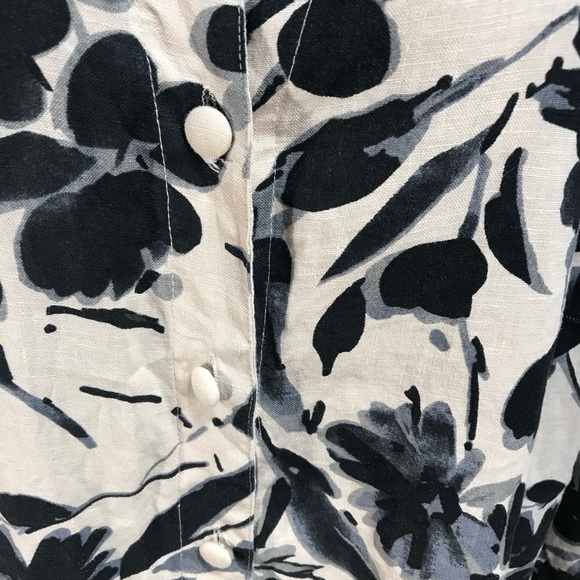 Alexandra Bartlett Blouse Linen Button down top Womens size 2X - Picture 3 of 9
